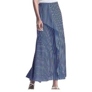 NWT Banana Republic Stripe Ruffle Maxi Skirt